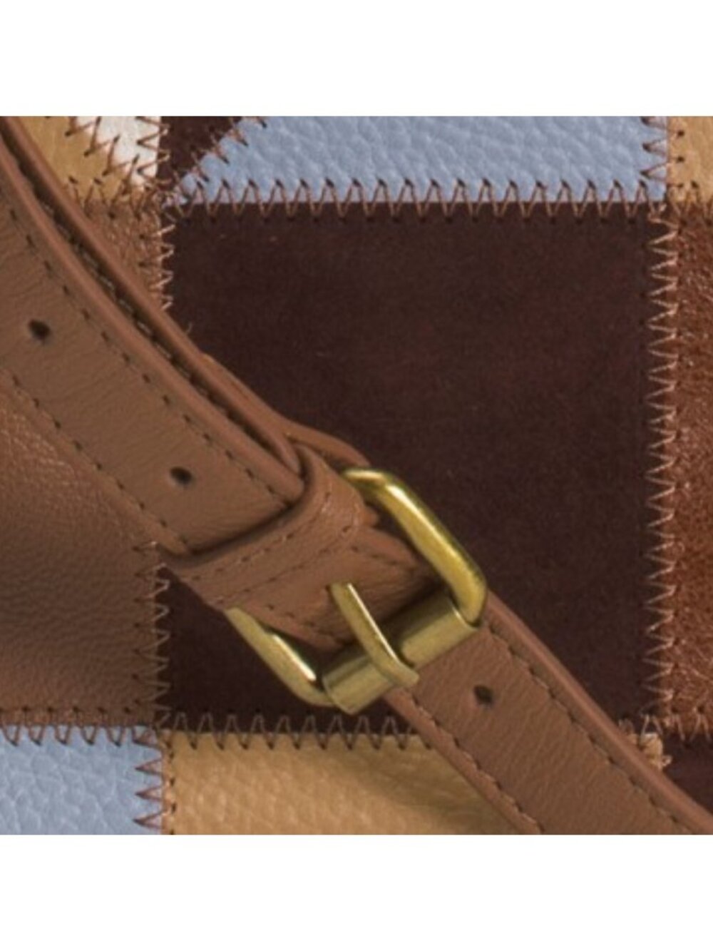 LUCKY BRAND Leather Alli Patchwork Bucket Bag - Picture 4 of 5